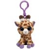 TY Beanie Boos - SAFARI the Giraffe (Plastic Key Clip - 3 inch) (Mint)