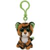 TY Beanie Boos - STRIPES the Tiger (Plastic Key Clip - 3 inch) (Mint)