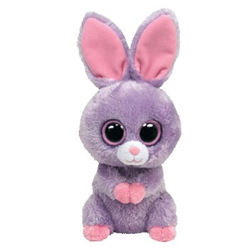 TY Beanie Boos - PETUNIA the Purple Bunny (Regular Size - 6 inch) (Mint ...