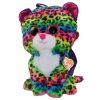 TY Gear Backpack - DOTTY the Rainbow Leopard (13 inch) (Mint)