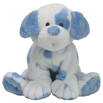 Ty blue hot sale and white puppy