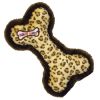 TY Bow Wow Beanie Dog Toy - LEOPARD PRINT the Bone (Leopard Print w/ Brown Trim) (6.5 inch) (Mint)