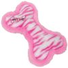 TY Bow Wow Beanie Dog Toy - PINK STRIPE the Bone (Pink & White Stripes w/ Pink Trim) (7 inch) (Mint)