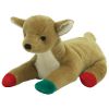 TY Bow Wow Beanie Dog Toy - REINDEER (7 inch - New on Card)