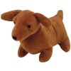TY Bow Wow Beanie Dog Toy - WEENIE the Dog (7 inch) (Mint)