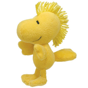 TY Bow Wow Beanie Dog Toy - WOODSTOCK ( Peanuts ) (6 inch) (Mint