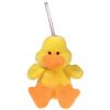 TY Basket Beanie Baby - DUCKLING the Duck (5 inch) (Mint)