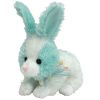 TY Basket Beanie Baby - FLIPSY the Teal & White Bunny -  (Mint)
