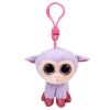 TY Basket Beanie Baby - LILLI the Lamb with Plastic Clip (3 inch) (Mint)