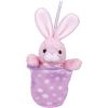 TY Basket Beanie Baby - PETEY the Bunny (6 inch) (Mint)