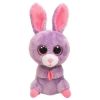 TY Basket Beanie Baby - PETUNIA the Purple Bunny (5 inch) (Mint)