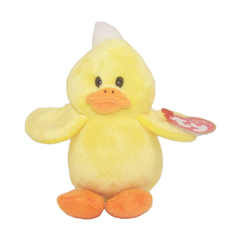 TY Basket Beanie Baby - PUDDLES the Duck (4 inch) (Mint ...