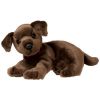 TY Classic Plush - CHIPS the Dog (Brown Laying) (Mint)