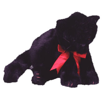 TY Classic Plush COAL the Black Cat 9 inch Mint