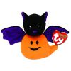 TY Halloweenie Beanie Baby - BATTY the Ghost Bat (3 inch) (Mint)