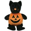 TY Halloweenie Beanie Baby - CATKIN the Pumpkin Cat (5.5 inch) (Mint)