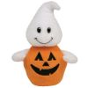 TY Halloweenie Beanie Baby - GHOSTKIN the Pumpkin Ghost (4.5 inch) (Mint)