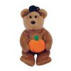 TY Halloweenie Beanie Baby - HOCUS the Bear (5.5 inch) (Mint)