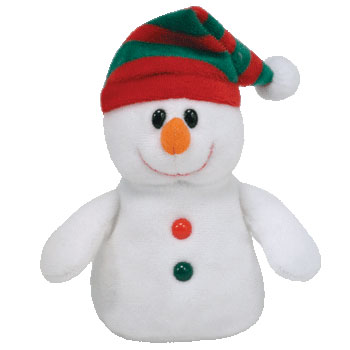 TY Jingle Beanie Baby - CHILLER the Snowman (4 inch - Mint ...