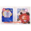 TY McDonald's Teenie Beanie - #5 LUCKY the Ladybug (2000) (New in Bag)