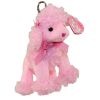 TY Pinkys - PINKY POO the Pink Poodle ( Metal Key Clip ) (4 inch) *TY Store Exclusive* (Mint)