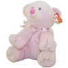 TY Pluffies - AMORE the Pink Bear with Heart Ribbon (9.5 inch) (Mint)