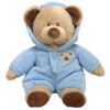 TY Pluffies - BABY BEAR BLUE (with Hooded PJ's - 10.5 inch) (Mint)