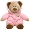 TY Pluffies - BABY BEAR PINK (with Hooded PJ's - 10.5 inch) (Mint)
