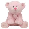TY Pluffies - BABY WOODS PINK the Bear (9 inch) (Mint)