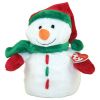 TY Pluffies - ICICLES the Snowman (8 inch) (Mint)