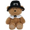 TY Pluffies - LIL PILGRIM the Bear  (10 inch) (Mint)