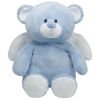 TY Pluffies - LITTLE ANGEL ( Blue Bear w/ Wings - 11 inch ) (Mint)