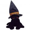 TY Pluffies - MERLIN the Black Cat (7 inch) (Mint)
