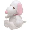 TY Pluffies - SNOOPY the Dog (White & Pink - Musical) (11.5 inch) (Mint)