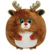 TY Beanie Ballz - MISTLETOE the Reindeer (Regular Size - 5 inch) (Mint)