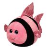 TY Beanie Ballz - GILLY the Pink & Black Fish (Regular Size - 5 inch) (Mint)