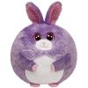 TY Beanie Ballz - LILAC the Purple Bunny (Regular Size - 5 inch) (Mint)