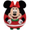 TY Beanie Ballz - MINNIE MOUSE (Christmas Holiday)(Regular Size - 5 inch) (Mint)