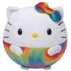 TY Beanie Ballz - HELLO KITTY (Rainbow) (Medium Size - 8 inch) (Mint)