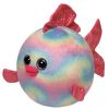 TY Beanie Ballz - RAINBOW the Fish (Medium Size - 8 inch) (Mint)