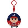 TY MLB Beanie Ballz - ATLANTA BRAVES (Plastic Key Clip - 2.5 inch) (Mint)