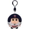 TY MLB Beanie Ballz - MINNESOTA TWINS (Plastic Key Clip - 2.5 inch)  (Mint)