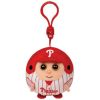 TY MLB Beanie Ballz - PHILADELPHIA PHILLIES (Plastic Key Clip - 2.5 inch) (Mint)