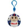 TY NFL Beanie Ballz - BUFFALO BILLS (Plastic Key Clip - 2.5 inch) (Mint)