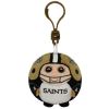 TY NFL Beanie Ballz - NEW ORLEANS SAINTS (Plastic Key Clip - 2.5 inch) (Mint)