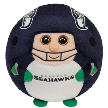 Ty, Toys, Ty Beanie Baby Ballz Seattle Seahawks Nfl Football