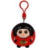 TY NHL Beanie Ballz - CHICAGO BLACKHAWKS (Plastic Key Clip - 2.5 inch) (Mint)