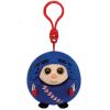 TY NHL Beanie Ballz - NEW YORK RANGERS (Plastic Key Clip - 2.5 inch) (Mint)