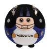 TY NFL Beanie Ballz - BALTIMORE RAVENS (LARGE - 12 inch tall / 42 inch around) (Mint)