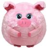 TY Beanie Ballz - BEANS the Pig (LARGE - 12 inch tall / 42 inch around) (Mint)